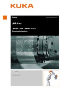 cover of the book KUKA LBR iiwa Operating Instructions