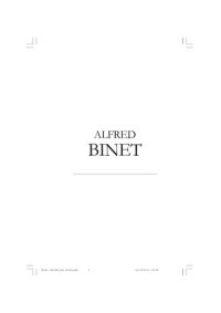 cover of the book Alfred Binet