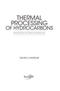 cover of the book Thermal Processing of Hydrocarbons. Petroleum to Petrochemicals