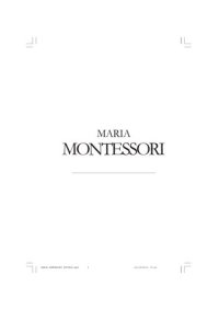 cover of the book Maria Montessori