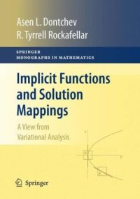 cover of the book Implicit functions and solution mappings: A view from variational analysis