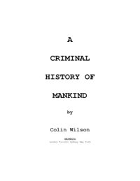 cover of the book A criminal history of mankind