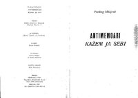 cover of the book Антимемоари - Кажем ја себи  Antimemoari - Kažem ja sebi