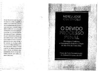 cover of the book O Devido Processo Penal. Abordagem Conforme a Constituição Federal e o Pacto de São José da Costa Rica