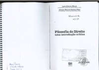 cover of the book Filosofia Do Direito - Uma Introduçao Critica