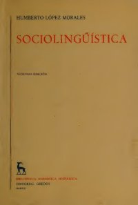 cover of the book Sociolingüística