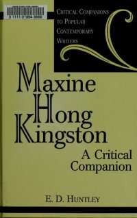 cover of the book Maxine Hong Kingston: A Critical Companion