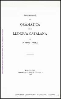 cover of the book Contribució a la gramatica de la llengua catalana