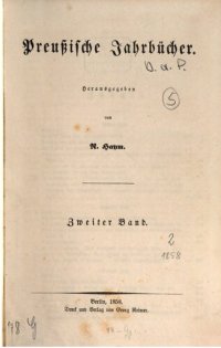 cover of the book Preussische Jahrbücher