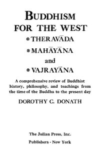 cover of the book Buddhism for the West: Theravada, Mahayana and Vajrayana