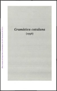 cover of the book Gramàtica catalana