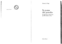 cover of the book In nome del petrolio. Da Mussolini a Berlusconi gli affari italiani in Iraq