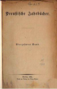 cover of the book Preußische Jahrbücher