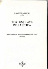 cover of the book Textos clave de la ética