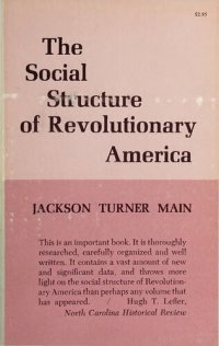 cover of the book The Social Structure of Revolutionary America