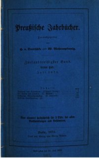 cover of the book Preußische Jahrbücher