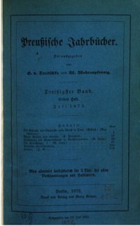 cover of the book Preußische Jahrbücher