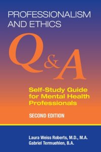 cover of the book Professionalism and ethics : Q & A self-study guide for mental health professionals