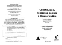 cover of the book Constituição, sistemas sociais e hermenêutica. Anuário 2004, Programa de pós-graduação em direito da Unisinos, mestrado e doutorado