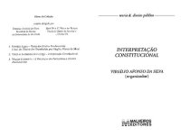 cover of the book Interpretação constitucional