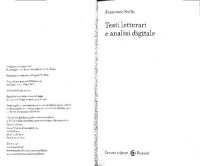 cover of the book Testi letterari e analisi digitale