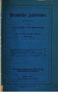 cover of the book Preußische Jahrbücher