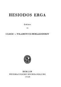 cover of the book Hesiodos Erga