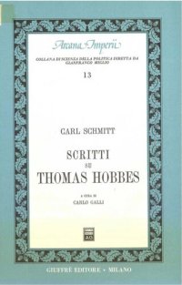 cover of the book Scritti su Thomas Hobbes