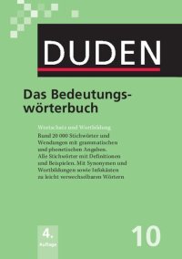 cover of the book Duden - das Bedeutungswörterbuch