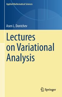 cover of the book Lectures on Variational Analysis