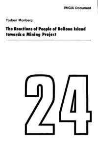 cover of the book The Reactions of People of Bellona Island towards a Mining Project