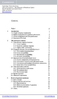 cover of the book The Elements of Nonlinear Optics