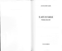 cover of the book El arte de narrar: Poemas 1960 - 1987 (Visor de Poesía) (Spanish Edition)