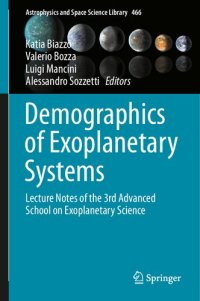 cover of the book Demographics of Exoplanetary Systems: Lecture Notes of the 3rd Advanced School on Exoplanetary Science