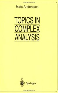 cover of the book Topics in complex analysis