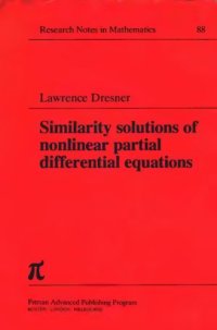 cover of the book Similarity solutions of nonlinear partial differential equations