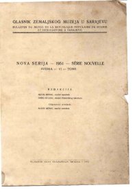 cover of the book Glasnik zemaljskog muzeja u Bosni i Hercegovini