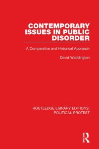 cover of the book Contemporary Issues in Public Disorder: A Comparative and Historical Approach