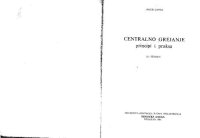 cover of the book Centralno grejanje : Principi i praksa.