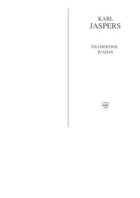 cover of the book Filosofijos įvadas