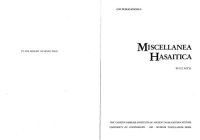 cover of the book Miscellanea Hasaitica