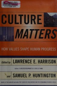 cover of the book Culture Matters-How Values Shape Human Progress