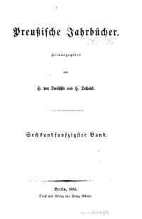 cover of the book Preußische Jahrbücher