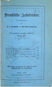 cover of the book Preußische Jahrbücher