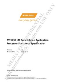 cover of the book MT6735 LTE Smartphone Application Processor Functional Specification