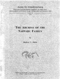 cover of the book The archive of the Nappahu family