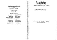 cover of the book Imagining: A Phenomenological Study