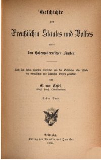 cover of the book Geschichte des Preußischen Staates und Volkes unter den Hohenzollernschen Fürsten