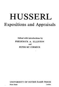 cover of the book Husserl: Expositions and Appraisals