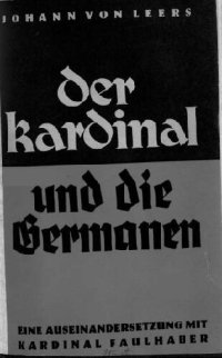 cover of the book Johann von Leers - Der Kardinal und die Germanen